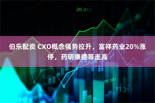伯乐配资 CXO概念强势拉升，富祥药业20%涨停，药明康德等走高